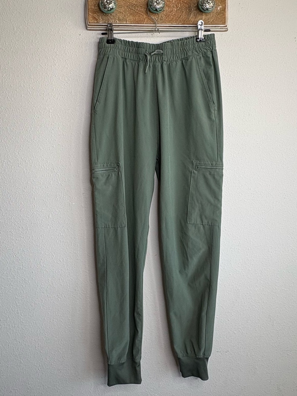 abercrombie kids Olive Green Cargo Joggers